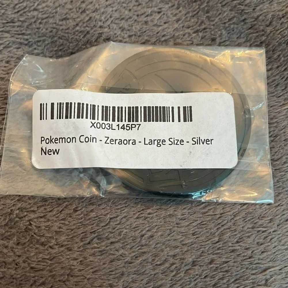 Pokemon Coin - Zeraora - Large Size - Silver new